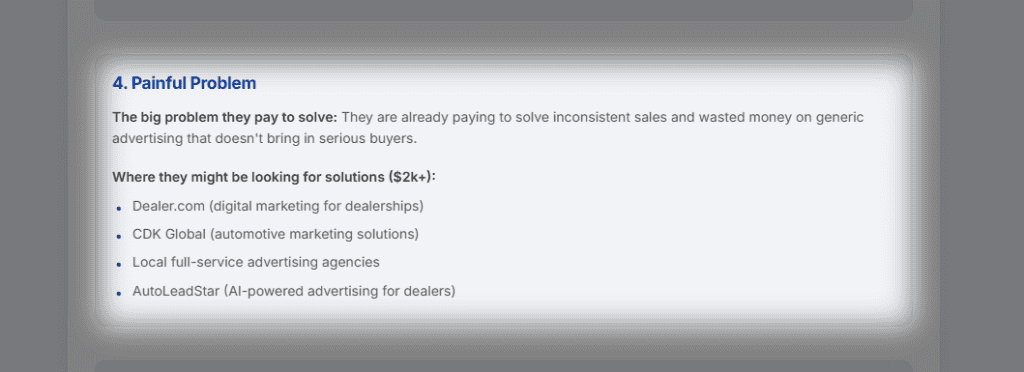 Screenshot of Section 4: Painful Problem